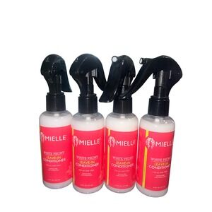 Mielle White Peony Leave-In Conditioner 4 Pack 3.4oz Spray All Hair Types NEW